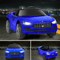 thumbnail image 4 of Gymax 12V Maserati Licensed Kids Ride on Car w/ RC Remote Control Led Lights MP3 Blue, 4 of 10