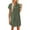 Army Green, variant on Amzcrzy Womens Button Down Shirt Dress Summer Cotton Linen Collared Dress V-Neck Mini Dress Casual Short Sleeve Loose Tunic Dresses with Pockets S-2XL