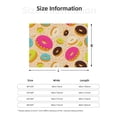 thumbnail image 5 of Fuzoiu Donuts Print Flannel Blanket,Throw Blanket,Flannel Home Decor,Fleece Bed Blankets,Cozy Soft Blanket for Bed, Sofa, Camping, and Travel-60"x50", 5 of 6