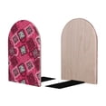 thumbnail image 2 of Naloa Geometry 2 Pcs Bookend Large Capacity Office Book Ends for Home Office Library School Study Decoration, 2 of 8