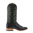 thumbnail image 4 of Horse Power Top Hand Men`s Black Full Quill Ostrich Emerald Explosion Top Square Toe Black 9 EE, 4 of 5