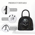 thumbnail image 4 of Easygdp Ornate Dark Skull Book Bolsa de Almuerzo Insulada Grande, Forro de Aluminio, Diseño Espacioso, a Prueba de Fugas, Ideal para Trabajo, Picnics, Viajes y Actividades al Aire Libre, 4 of 6