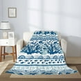 thumbnail image 2 of Throw Blanket for Couch Sofa and Bed, Sea Underwater Jellyfish Super Soft Plush Throw Blanket, Fuzzy Cuteness Comfy Warm Washable Flannel Blanket & Throws for All Season 40"x30", 2 of 5