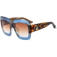 thumbnail image 1 of FEISEDY Oversized Square Sunglasses Multi Tinted Glitter Frame Stylish Inspired B2276, 1 of 6