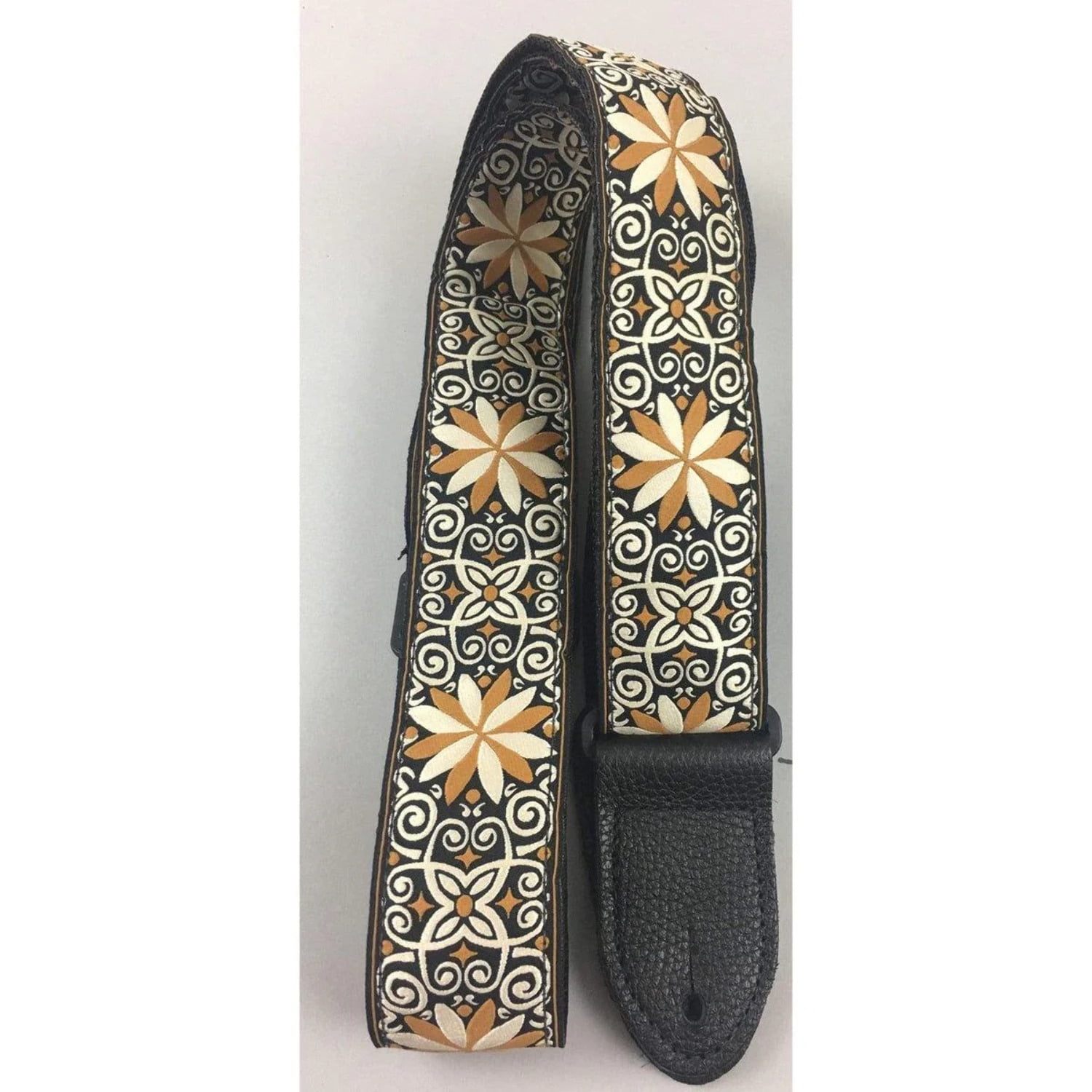 Henry Heller Jacquard Series Guitar Strap Gold