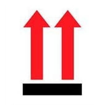 Shipping Labels This Side Up 3 x 4 Red 500 Count Arrow Warning Adhesive Paper Stickers