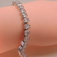 thumbnail image 5 of Gemma Emerald Cut Cz Tennis Bracelet Womens Ginger Lyne Collection, 5 of 5