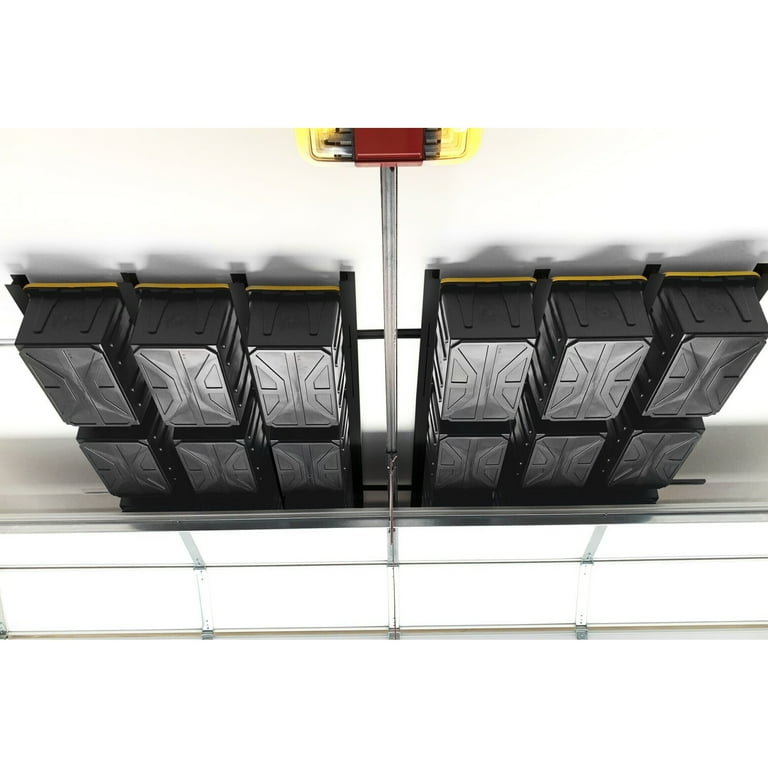 E-Z Storage Overhead Garage Ceiling Steel Storage Rack for Tote Containers  