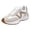 White, variant on HEWUQI Platform Wedge Slip on for Women Cushion Non Slip Walking Shoes with Arch Support Lightweight Sneakers for All Day Standing Red Size 6
