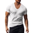 thumbnail image 1 of BOBOGOJP T-Shirts pour Homme Manches Courtes Classiques T-Shirt Graphique (Blanc,TTG), 1 of 5