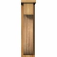 thumbnail image 2 of 6"W x 12"D x 24"H Del Monte Rough Sawn Corbel w/Backplate, Western Red Cedar, 2 of 9