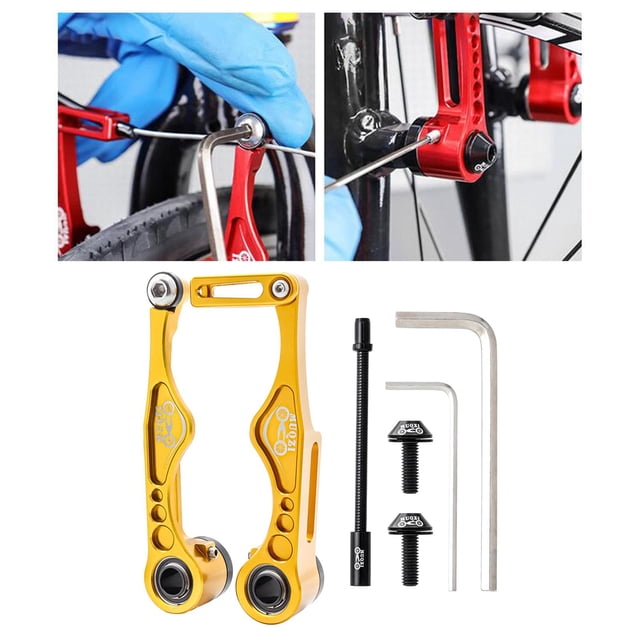 Palanca Delantera y Trasera de Frenos Perfecl Compatible con Piezas de Reparación BMX Oro 109x42.8MM