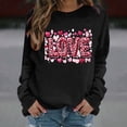thumbnail image 5 of Valentines Sweatshirts for Women Cute Crew Neck Sweatshirt Heart Print Long Sleeve Shirt Fashion Trendy Outfits, 5 of 7