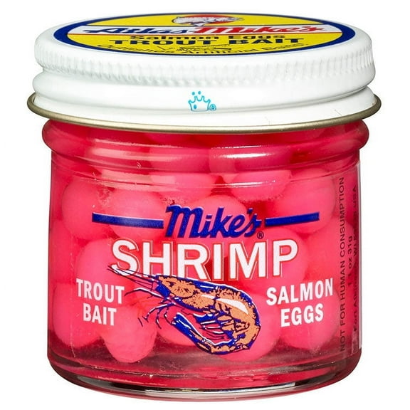 Atlas Mike's Fishing Shrimp Eggs Trout Bait, Fluorescent Pink