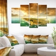 thumbnail image 1 of Great Ocean Road Australia Green - Modern Seascape Canvas Artwork, 1 of 3