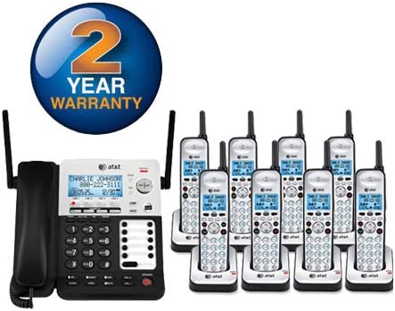 ATT SB67138 + (8) SB67108 - 9-Handset Corded/Cordless Combination 4-Line  1.9GHz Telephone System - Walmart.com