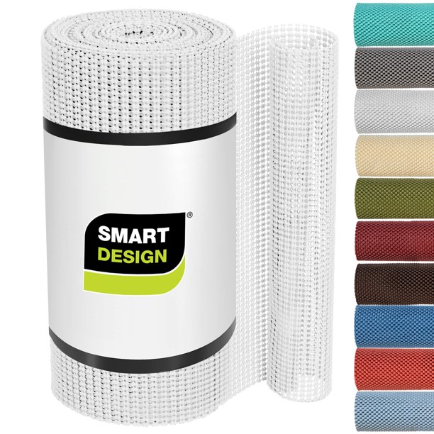 Revestimiento de estante Smart Design Classic Grip de 45 cm x 1,5 m, color blanco