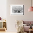 thumbnail image 3 of Historic Framed Print, [S.C. - Charleston, S.C. in 1780" - view of harbor and waterfront; rowboat towing barge in foreground]", 17-7/8" x 21-7/8", 3 of 9