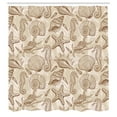thumbnail image 2 of Ambesonne Beige Shower Curtain, Exotic Marine Animals, 69"Wx75"L, Beige, 2 of 4