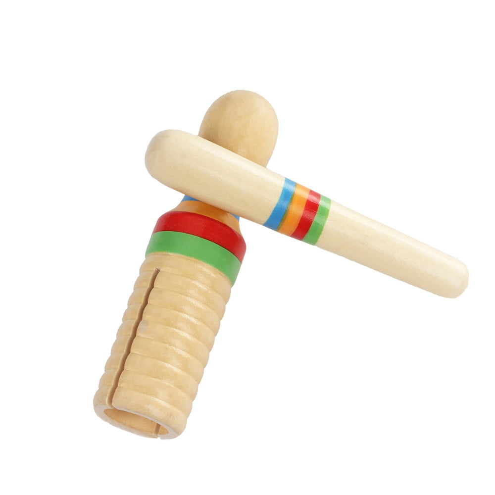 Kid Children Musical Toy Wooden Crow Sounder Percussion Instrument FW 