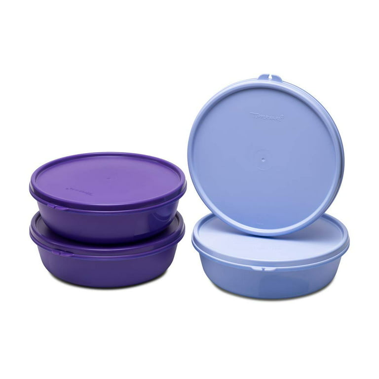 Tupperware. Solid Plastic Bowl - 1000ml, 4 Piece, Multicolour