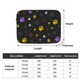 thumbnail image 3 of cats footprints black 13 inch Portable Laptop Sleeve Compatible with MacBook Air Notebook Computer Case for Men Women College School Students, 3 of 7
