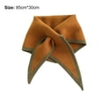 thumbnail image 4 of Women Scarf Triangle Contrast Color Autumn Winter Simple Knitting Collar Scarf for Outdoor, 4 of 8
