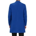 thumbnail image 3 of ABRIGOS DE HOMBRE INSPIRE CHIC Color Sólido Cuello con Muesca Diseño de Un Solo Botón Abrigo Largo de Invierno M Azul Real, 3 of 7