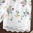 thumbnail image 6 of kpoplk Newborn Baby Girl Summer Clothes Infant Girl Outfits Sleeveless Ruffle Top Girls Bloomers Shorts Set 0 3 6 12 18 24 36 Month Size 3-4 Years,White, 6 of 7