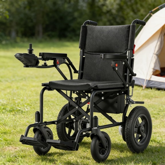 Flycity Electric Wheelchairs for Adults, Foldable Lightweight, 15 Miles Travel Range, Max Support 330 LBS, 500W Brushless Motors Power Motorized for Seniors