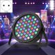 thumbnail image 2 of LUZ DE ESCENARIO LED 54X3W RGB LED PAR Light DJ Light Sound Activation Light con soporte para Church Concert P esquí esquí Gafas de esquí, 2 of 5