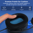 thumbnail image 3 of 7.1 Surround Sound Gaming Headset with Noise Canceling Microphone - Ultralight Over-Ear Wired Gaming Headphones for PC, PS5, PS4, Xbox Series X/S, Switch, Black & Blue, 3 of 6