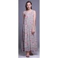 thumbnail image 3 of Bimba Robe de Nuit Maxi en Rayonne pour Femmes, Imprimée, Sans Manches, Robe de Nuit Maxi - m, 3 of 5