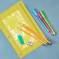 thumbnail image 5 of Unique Bargains Pencil Case for 3 Ring Binder with Smooth Zipper Yellow, 5 of 7