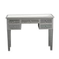 thumbnail image 2 of GZXS Modern 5-Drawers Mirrored Computer Desk Dressing Table, Silver, 2 of 8