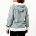 thumbnail image 6 of LTTVQM Christmas Hoodies for Girls Boys Funny Fleece Sherpa Lined Zip Up Santa Pullover Comfort Long Sleeve Warm Faux Fur Trim Furry Jacket Light Gray 5-6 Years, 6 of 6