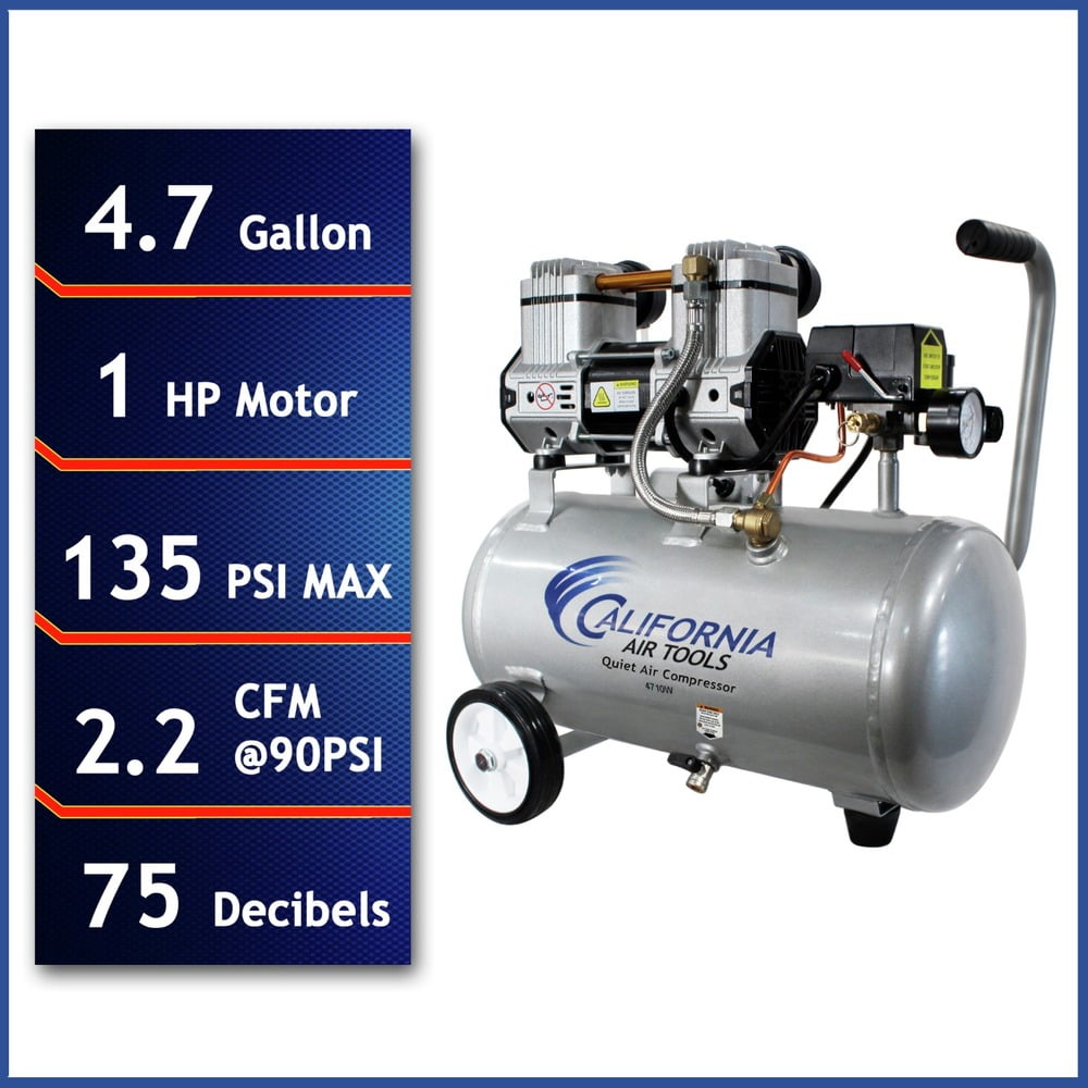 1 HP 4.7 Gallon Quiet Air Compressor