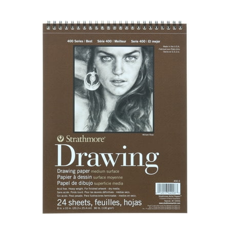 Strathmore Drawing Paper Pad, 400 Series, Medium Surface, 8