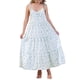 thumbnail image 1 of Vestido Maxi Boho Sin Mangas de Flores con Tirantes para Mujeres Chic de Verano L Azul, 1 of 6
