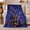 Dragon Observatory, variant on Celestial Dragon Wizard Fantasy Art, Mystical Celestial Art Scene, Warm Flannel Blanket for Office and Dorm, Celestial Art Lovers Graduation Gift, Fantasy Home Decor