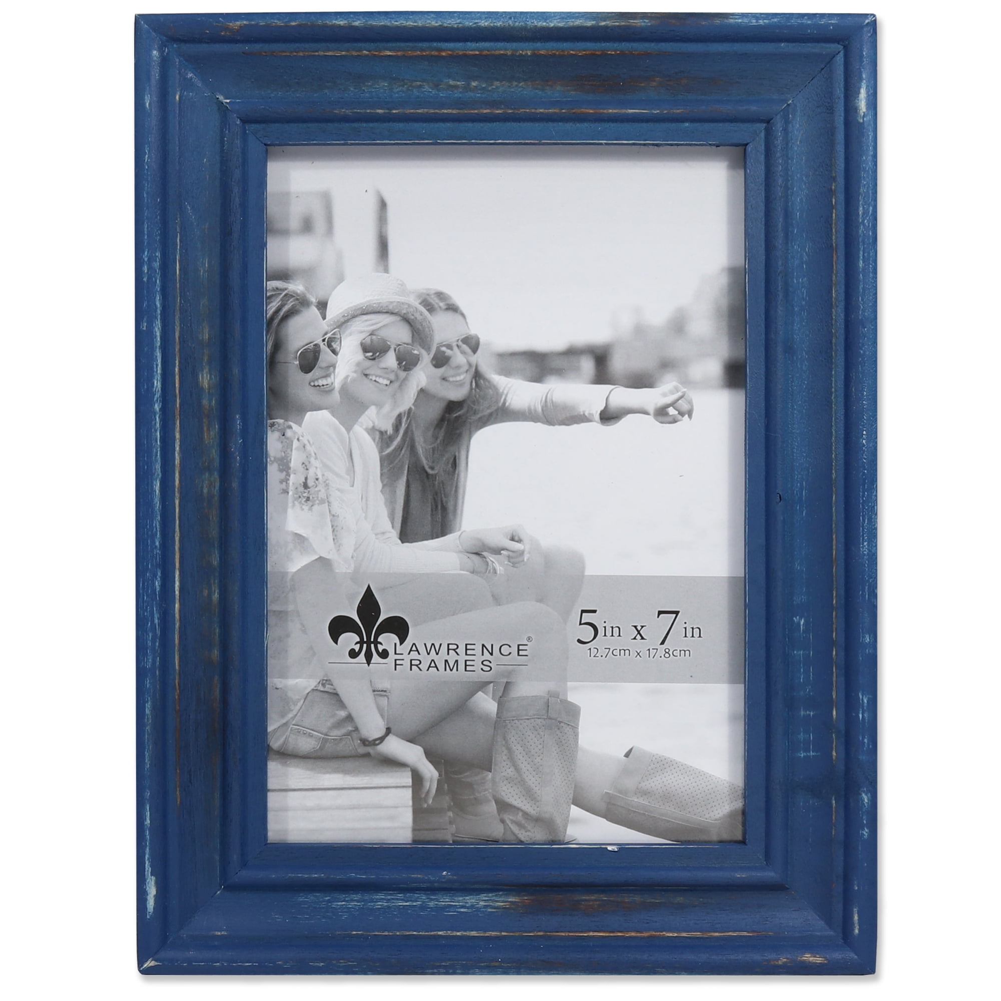 Size A US ART Frames .84" Cove Blue Minimal Solid Poplar Wood Picture Frames 
