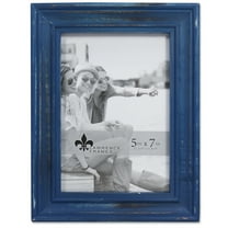 Lawrence Frames 5"W x 7"H Durham Weathered Navy Blue Wood Picture Frame (746657)