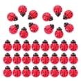 thumbnail image 1 of Red Resin Ladybug Figurines for Decor 100Pcs Landscape Decoration, 1 of 5