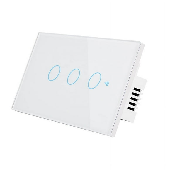 Amdohai Tuya tuya smart switch 120 type US Alexa voice control single zero fire universal wifi remote control switch Universal 3-way white