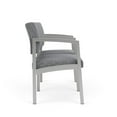 thumbnail image 4 of Lenox Steel Reception Waiting Room 2 Seats Chair / Silver Steel / Gray, 4 of 5