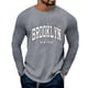thumbnail image 1 of Playeras Interiores Para Hombre, Camisetas Gráficas Para Hombre, Camisetas Con Estampado De Letras, Camisetas De Otoño, Camisetas Casuales Holgadas De Manga Larga Vintage, Ropa, 1 of 4