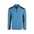 thumbnail image 1 of Greg Norman Mens Colorblock Long Sleeves 1/4 Zip Pullover Blue XL, 1 of 2