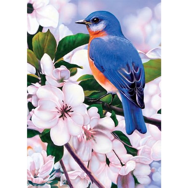 Cuadros Decorativos 5D DIY diamante pintura flor pájaro completo redondo taladro mosaico arte imagen Kits DQrwqpou Nuevos Originales