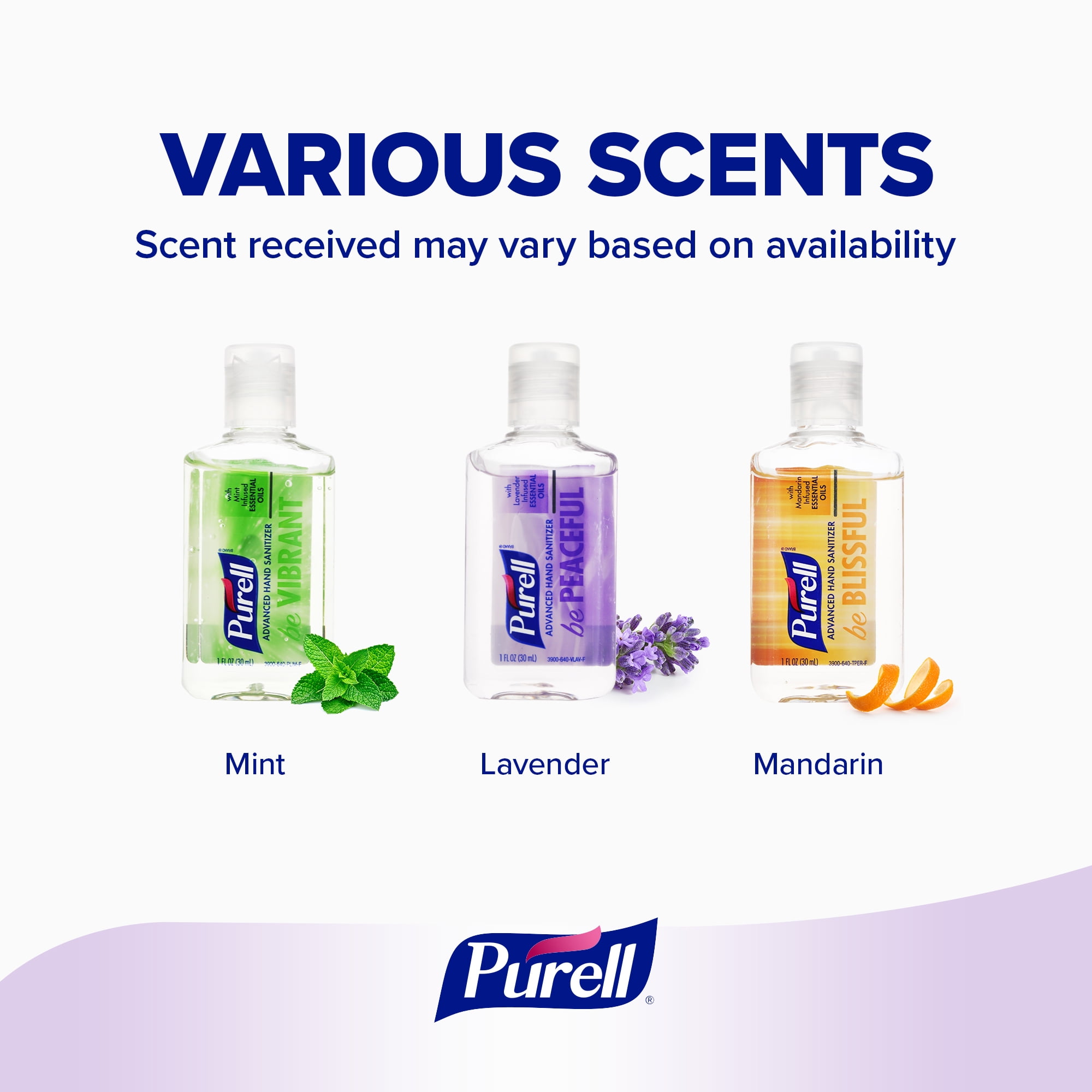 Purell Hand Sanitizer Gel, Various Scents, Travel Size Bottle, 1 oz (Adult)