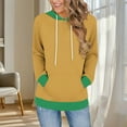 thumbnail image 2 of Wensltd Color Block Hoodie for Women Sweatshirts with Pocket Casual Long Sleeve for Women, 2 of 6